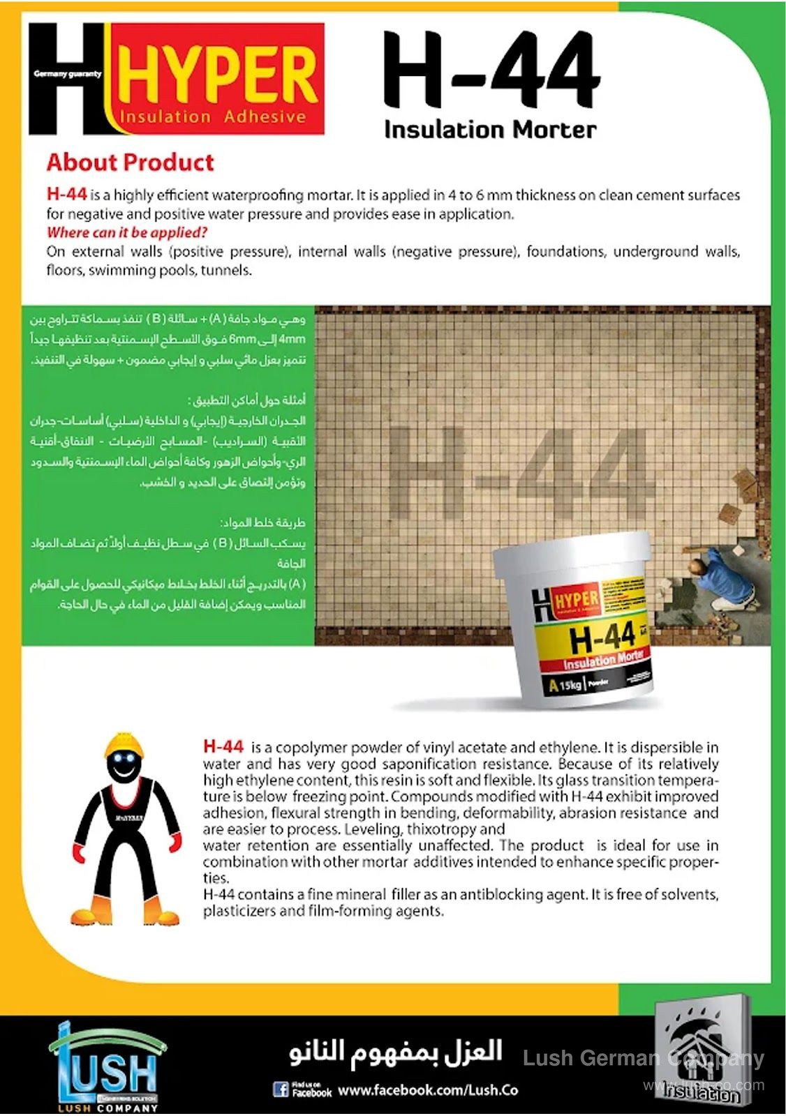 مونة العزل المائي عالي الكفاءة هايبر (HYPER H-44)