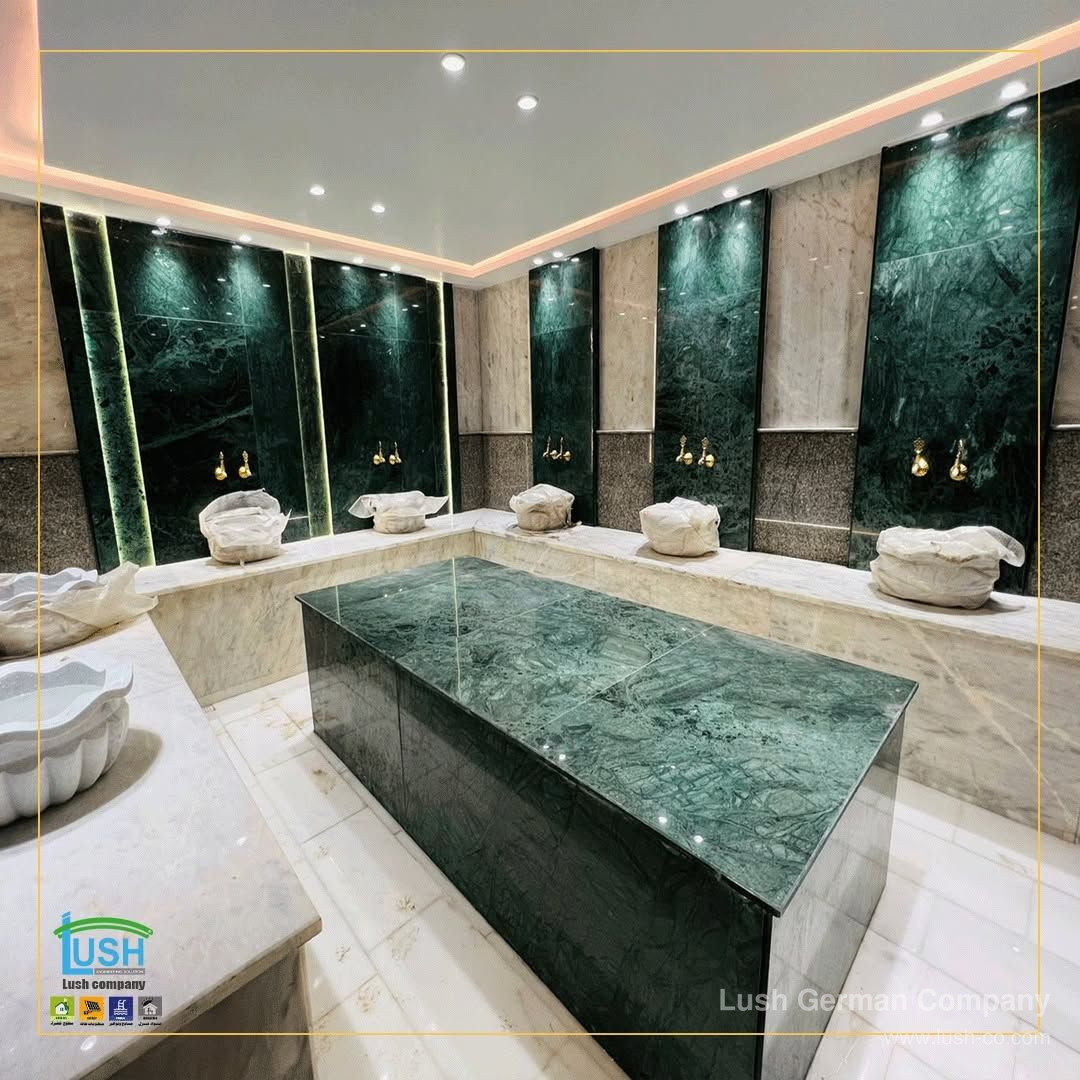 تصميم وتنفيذ حمام تركي ملكي فاخر — 1