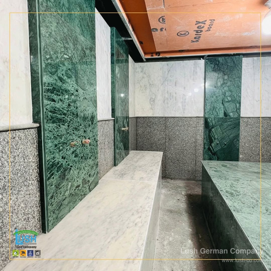 تصميم وتنفيذ حمام تركي ملكي فاخر — 2